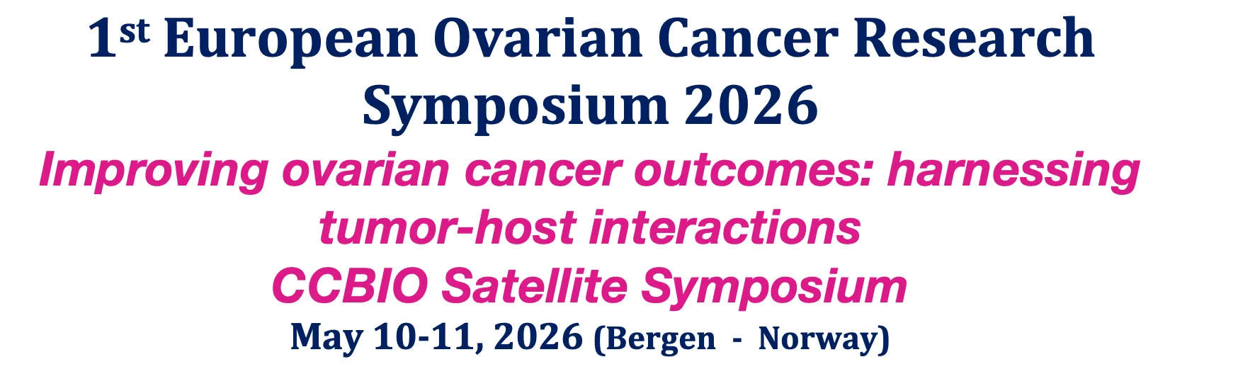 1st European Ovarian Cancer Research Symposium 2026 (OC-Insights)
